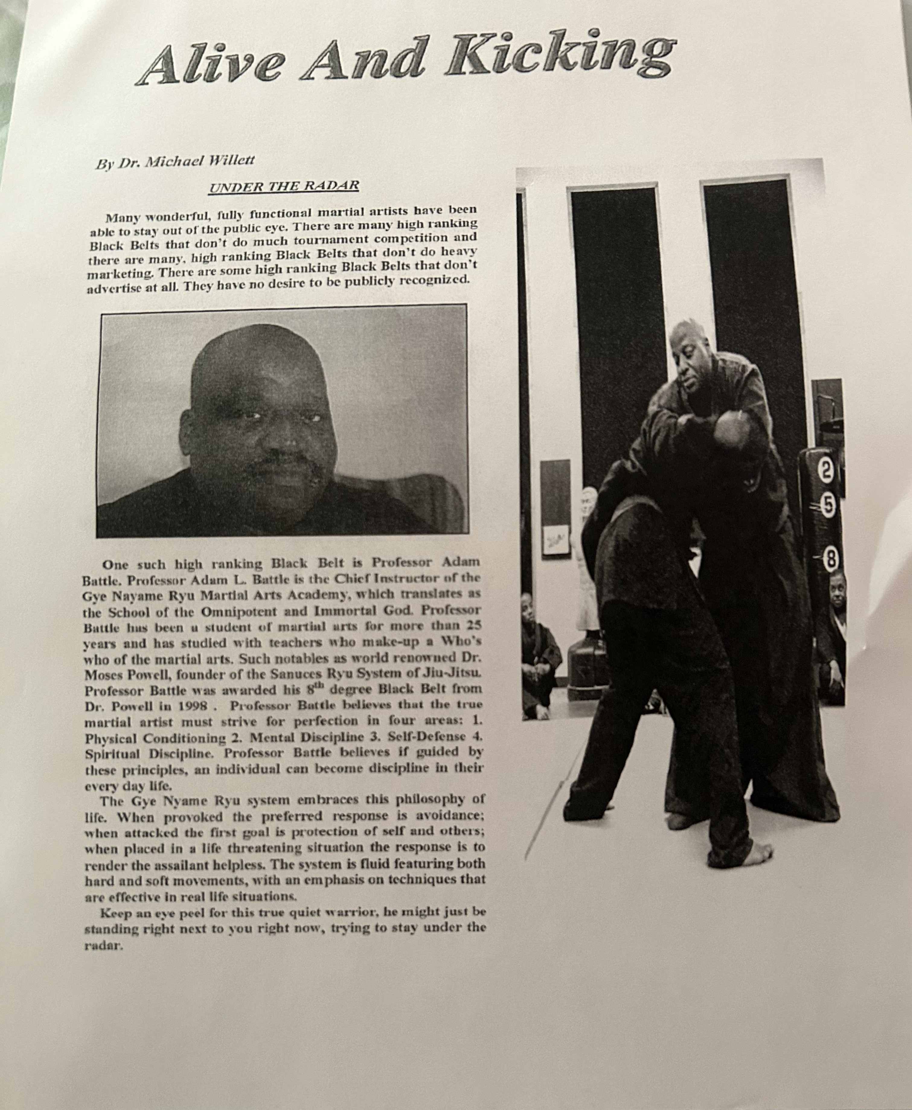 Action Magazine Article