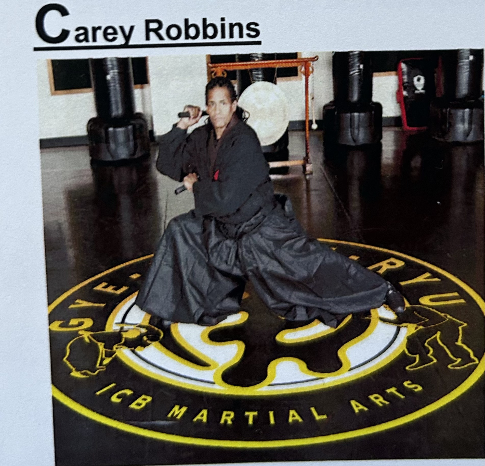 Sensei Carey Robbins
