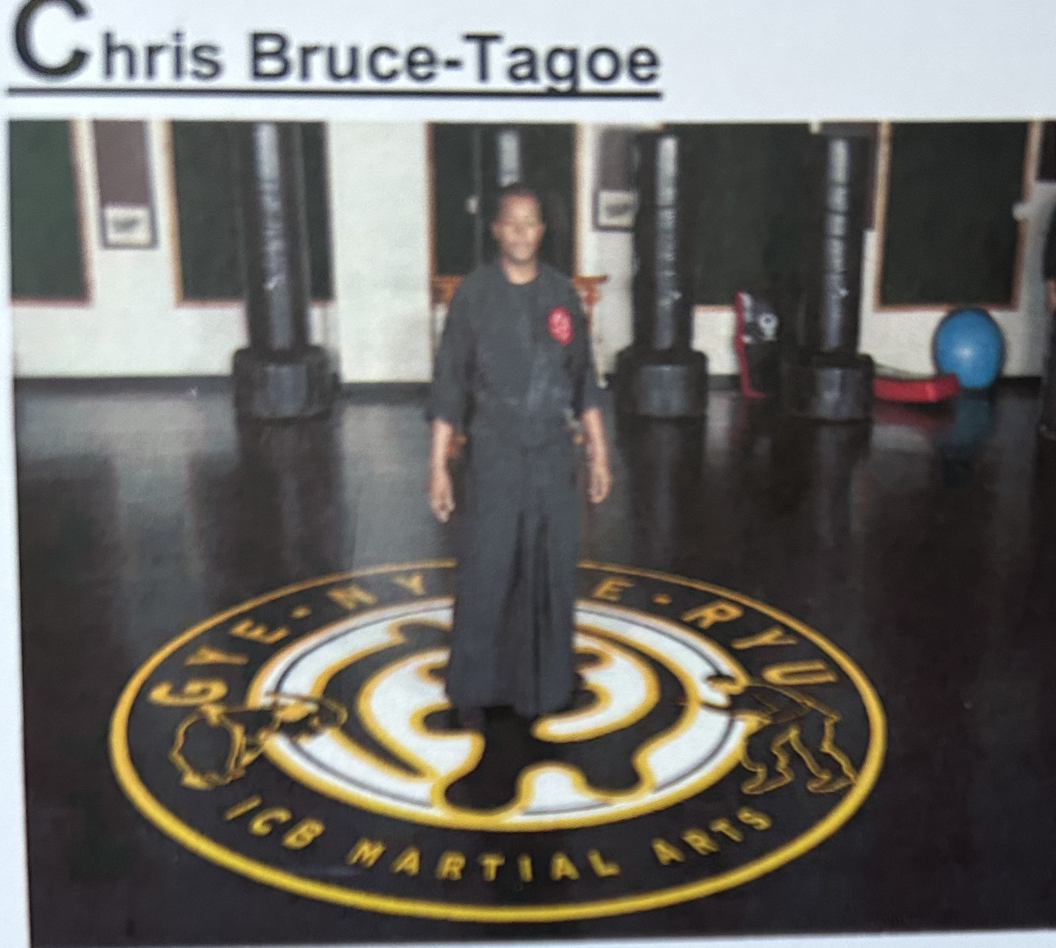 Sensei Christopher Bruce-Tagoe